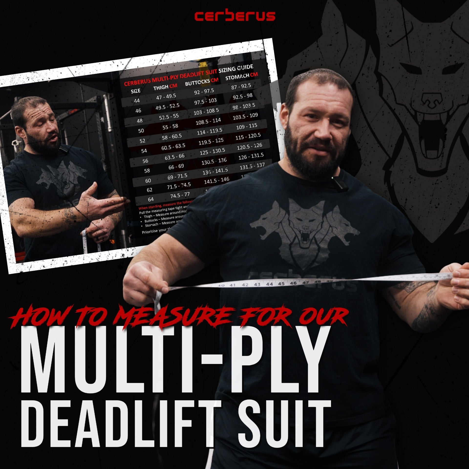 Multi-Ply Deadlift Suit - Measuring Tips