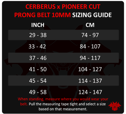 Image of CERBERUS X Pioneer Cut Powerlifting Belt (10mm)