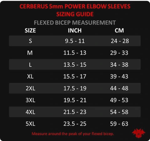 5mm POWER Elbow Sleeves
